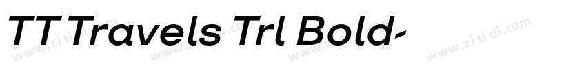 TT Travels Trl Bold字体转换